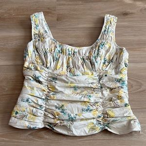 ANTONIO MELANI Women Floral Rushed Bustier Tops